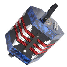 Concertina Accordion for Beginners Jewel Blue Compact Design with Durable Carry Bag for Adults and Kids