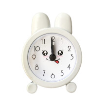Retro Metal Alarm Clock with Silent Operation and Mirror Display for Bedroom and Travel