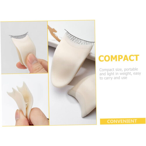 Eyelash Applicator Tweezers Set 2pcs Lightweight Durable Tools for Easy False Lash Application 1