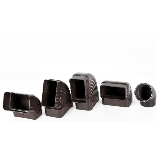 Gutter Elbow Downspout Diverter 90 Rectangular Aluminum MultiAngle Rainwater Drainage Connector 2