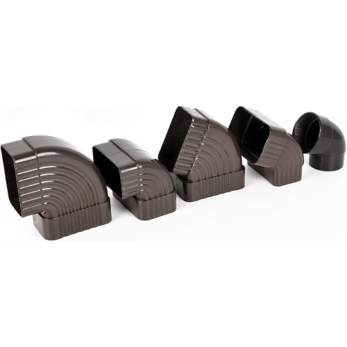 Gutter Elbow Downspout Diverter 90 Rectangular Aluminum MultiAngle Rainwater Drainage Connector 1