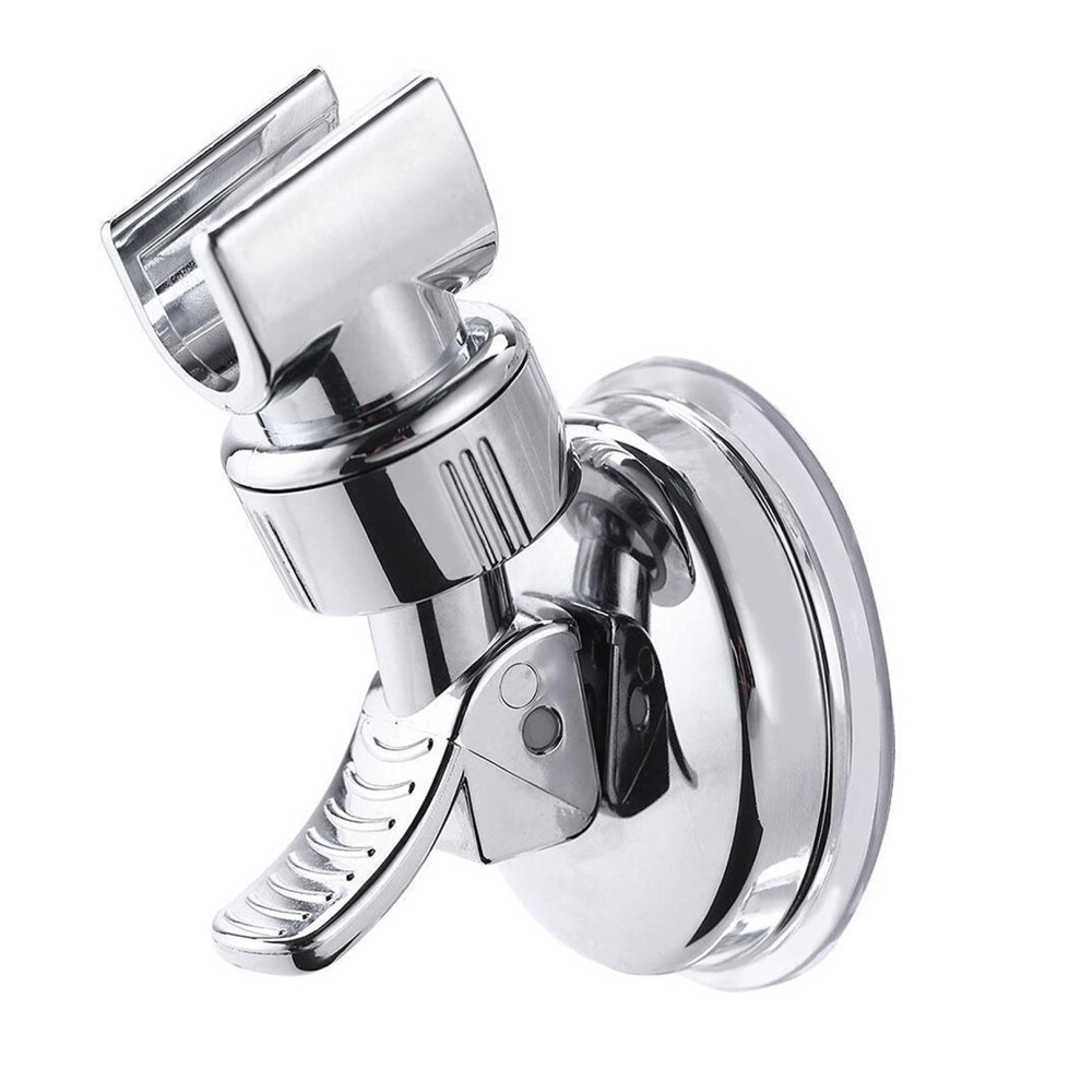 Universal Adjustable Handheld Shower Head Holder With Suction Cup, Silver Plated Bathroom Bracket 9044945350487
