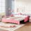 3ft Single Daybed with LED Crown Shape Headboard 2