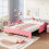 3ft Single Daybed with LED Crown Shape Headboard 3