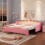 3ft Single Daybed with LED Crown Shape Headboard 5