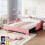 3ft Single Daybed with LED Crown Shape Headboard 8