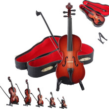 Mini Violin 9.1' Playable UltraRealistic Miniature Musical Instrument Keychain Gift Decor