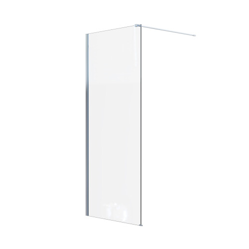 Living And Home 800x1900mm Walk-in Clear Glass Bath Shower Screen 2