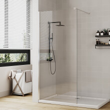 900x1900mm Walk-in Clear Glass Bath Shower Screen