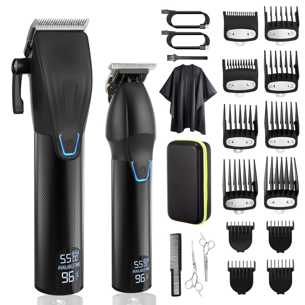 Cordless Hair Clippers for Men Professional Grooming Kit with TBlade, Long Battery Life, Low Noise