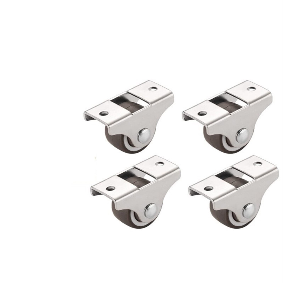 4Pcs 1 Inch Swivel Caster Wheels Rubber Silent Furniture Casters For Cabinets And Drawers 9164114140746