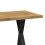 Oak & Black Rectangular Dining Table, Crossed Legs 5