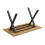 Oak & Black Rectangular Dining Table, Crossed Legs 6