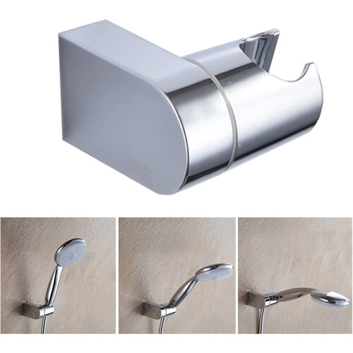 Adjustable ABS Chrome Handheld Shower Head Holder Bracket with Wall Mount Rail Slider for Bathroom Installation 1