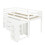 3ft Single Modern Wood Bed with Pull-out Desk 11