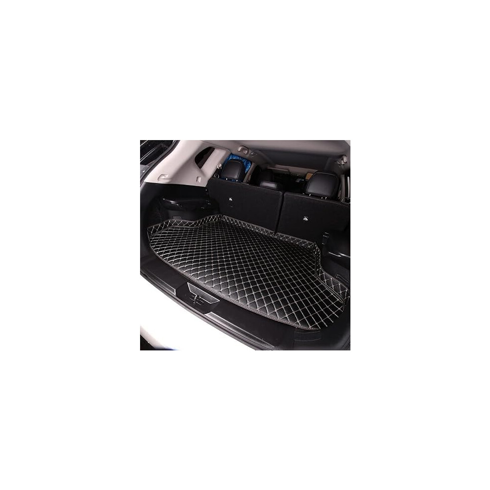 Waterproof Car Trunk Mat For Kia Mohave 20082024, Non Slip Pu Leather Boot Liner With Raised Edges 9164114142245