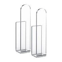 2pcs Wall Mounted Acrylic Hat Rack Baseball Cap Organizer with Strong Adhesive for Closet or Door
