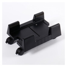 Adjustable CPU Tower Stand with SmoothRolling Wheels, SpaceSaving Design, Fits 59 Inch Width, Black
