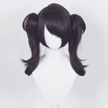 Pastel Cosplay Wig with Bangs Heat Resistant Synthetic Fiber for Halloween and Theme Parties