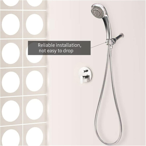 Universal Handheld Shower Head Holder Wall Mounted Adjustable Bracket with Tool Installation 2