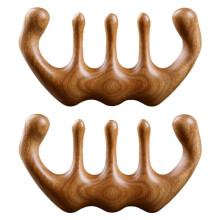 Wooden Scalp Comb Set Wide Tooth Sandalwood Hair Comb for Comfortable Scalp Massage and Hair Care