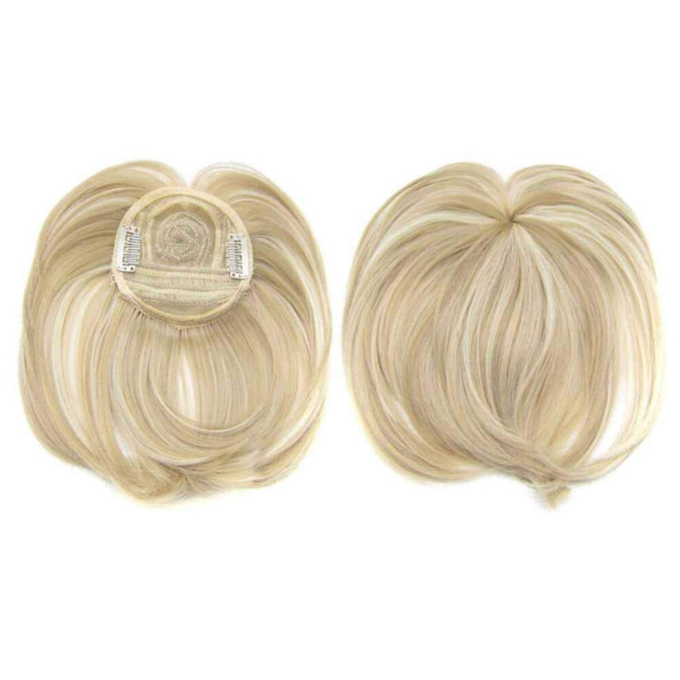 Silk Base Hair Topper for Thinning Hair ClipIn Wig with Instant Full Coverage F14/613