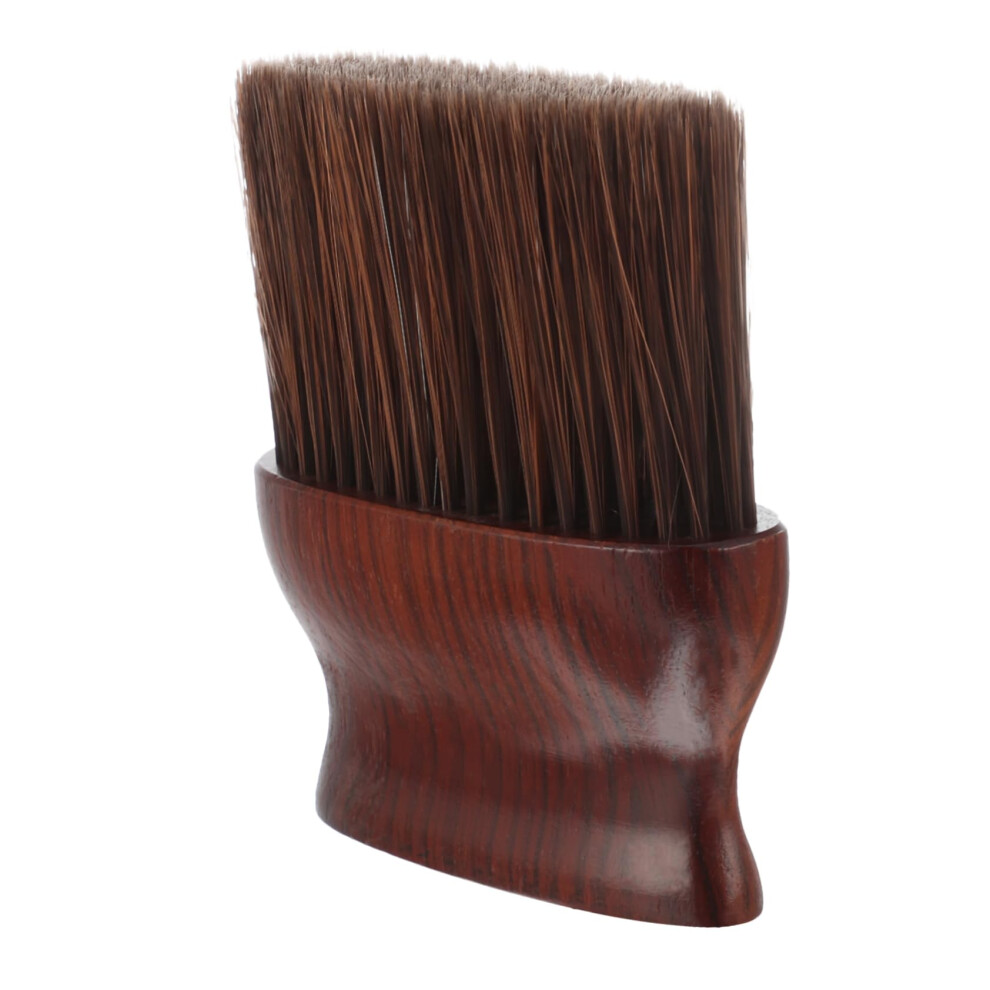 Professional Barber Neck Duster Brush with Soft SkinFriendly Bristles and Ergonomic Wooden Handle Ref: 7314