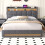 5ft King Upholstered Bed with Hydraulic Storage 5