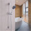 Adjustable Shower Head Holder for 1825mm Rail with Secure Grip and Easy Tool Installation 3