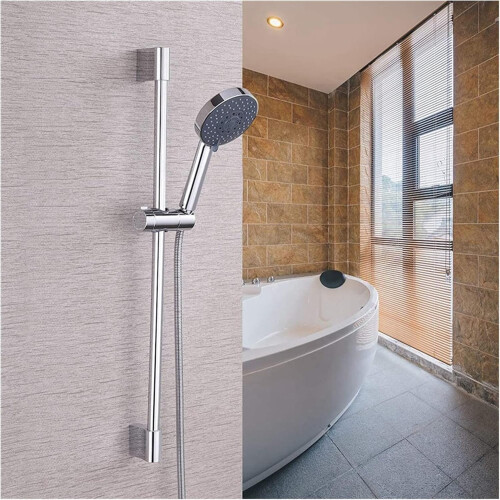 Adjustable Shower Head Holder for 1825mm Rail with Secure Grip and Easy Tool Installation 2