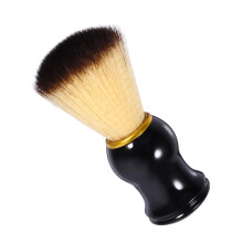 Wooden Handle Beard Shaving Brush with Nylon Bristles for Men's Rich Foam and Comfortable Shave