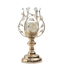 Crystal Candle Holder with Elegant Crystal Design for Romantic Dinner Table and Home Decor