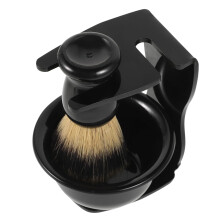 Men's Shaving Kit with Durable Nylon Brush Bowl and Stand for Comfortable Wet Shaving at Home or Travel