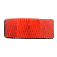 Bicycle Rear Rack Reflector Light with Single Peg Mount, Red Reflective Tail Safety