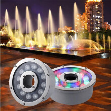 Underwater LED Pool Light Waterproof 12V Warm White Fountain Lamp for Garden Pond