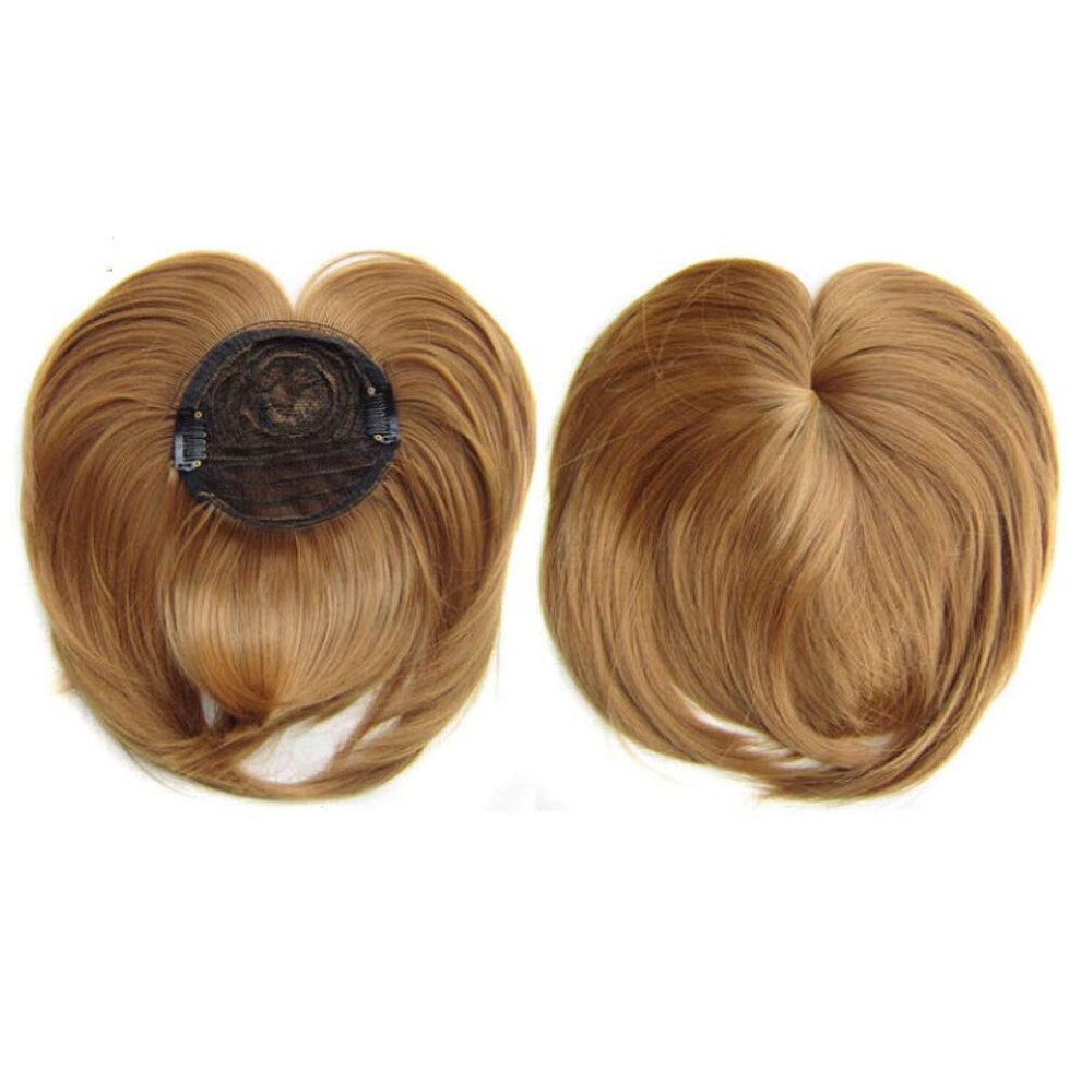 Unisex Silk Base Clipon Hair Topper For Women Thinning Hair, Invisible Hairpiece With Seamless Coverage (27#)