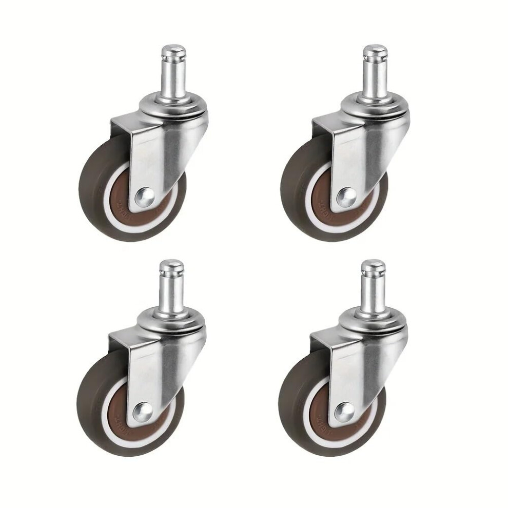 1 Inch Swivel Caster Wheels For Furniture, Set Of 4 Tpr Wheels, Smooth Quiet Roll, Floor Protection 9365369388390