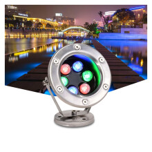 LED Underwater Pool Light 12V Waterproof Blue Spotlight for Fountain and Pond Landscape