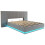 5ft King Bed Frame Channel Tufted with Wide Headboard 6