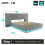 5ft King Bed Frame Channel Tufted with Wide Headboard 11