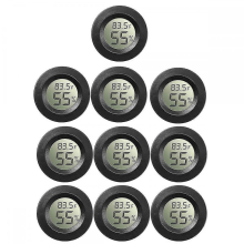 10-Pack Mini Hygrometer Thermometer with Digital LCD Display, Compatible with Greenhouse, Baby Room, Reptile Incubator