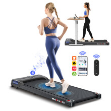 BLACK LORD Treadmill Walking Pad Gym Fitness Remote Control Black