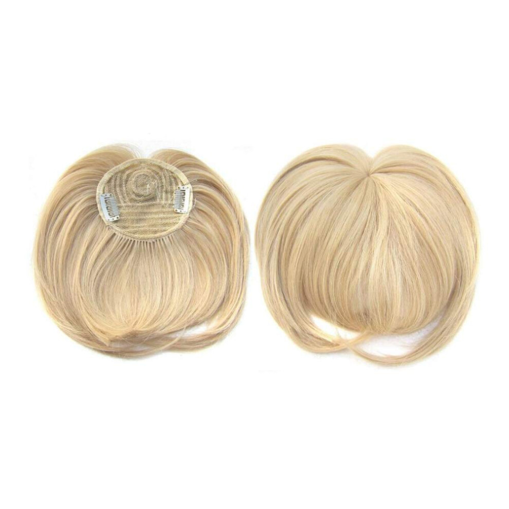 Hair Topper for Thinning Hair Women with Breathable Silk Base, Seamless ClipIn Hairpiece M18/613
