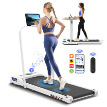 BLACK LORD Treadmill Walking Pad Gym Fitness Foldable handrail White