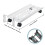 Adjustable Computer Tower Stand with Lockable Wheels, Cable Clips, Airflow Design, White 2