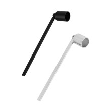2pcs Candle Snuffer and Wick Trimmer Set with Ergonomic Long Handle for Aromatherapy Candles Black Silver