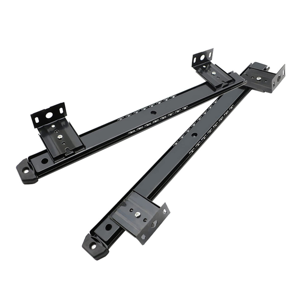 Adjustable Under Desk Keyboard Tray Slides Black Ball Bearing Drawer Rails Smooth Silent Sliding Durable Steel Construction 9164114149206