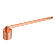 Golden Stainless Steel Candle Snuffer with Long Handle for Safe Flame Extinguishing