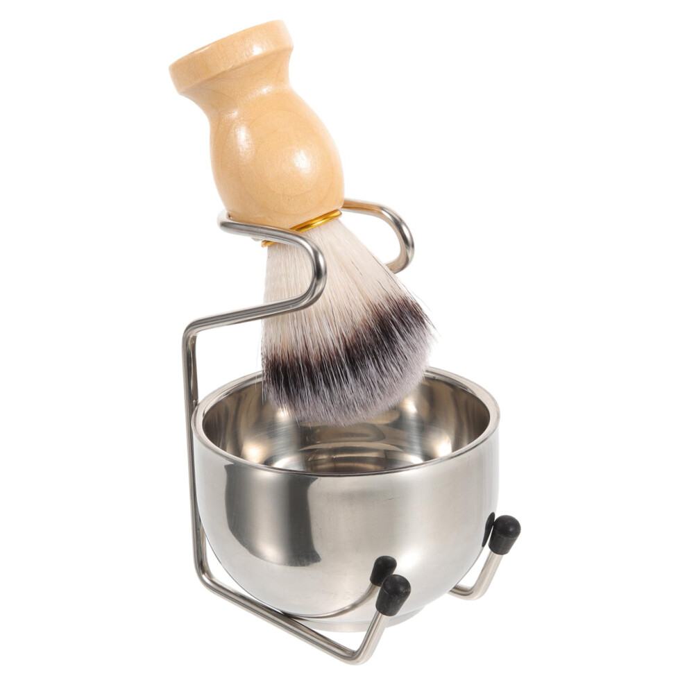 Shaving Brush Set with Bowl and Stand for Men's Shave Kit, Traditional Wet Shaving Experience