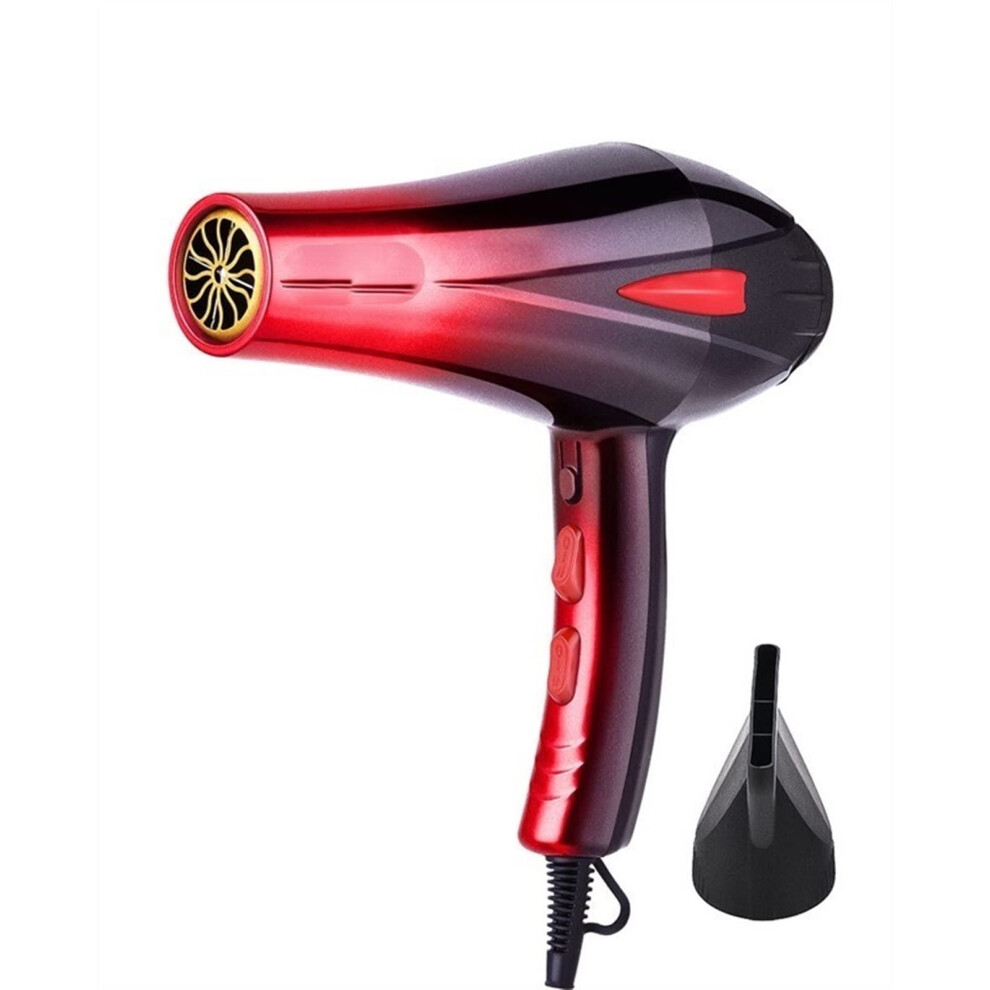 4000W Professional Ionic Hair Dryer with Infrared Fast Drying, Hot and Cold Settings, Red